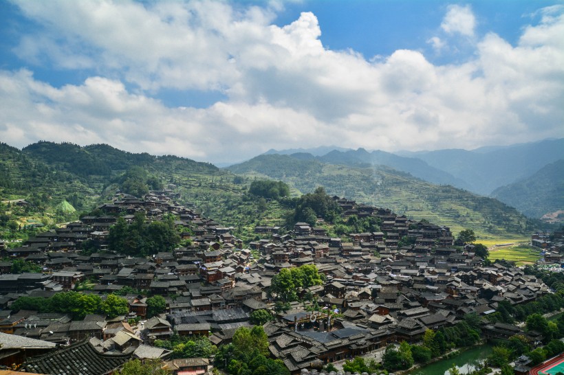 贵州西江千户苗寨风景图片