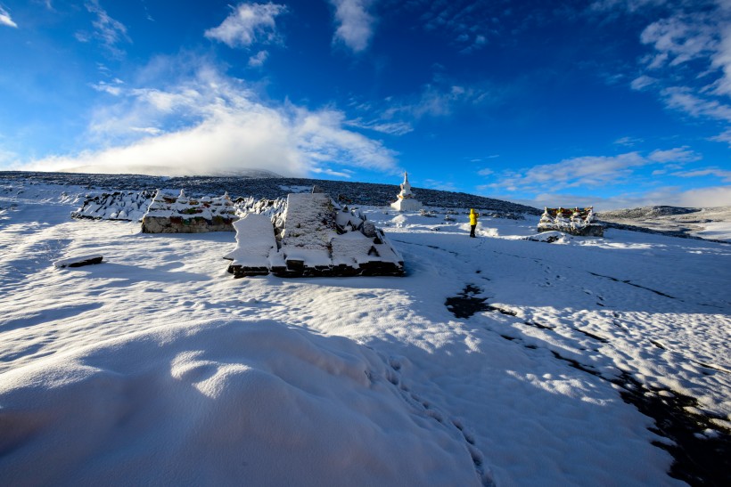 四川高爾寺山雪景圖片