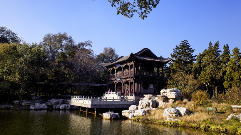 山西太原晋祠风景图片