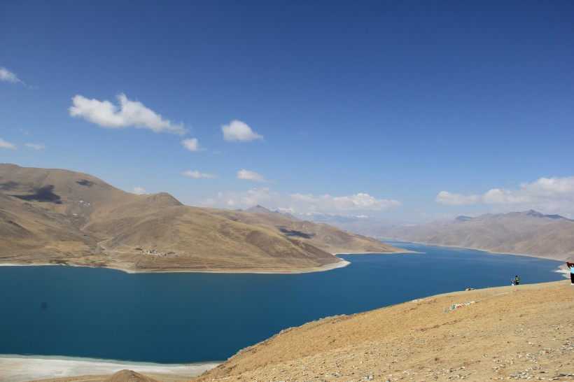 西藏美丽的羊卓雍措风景图片