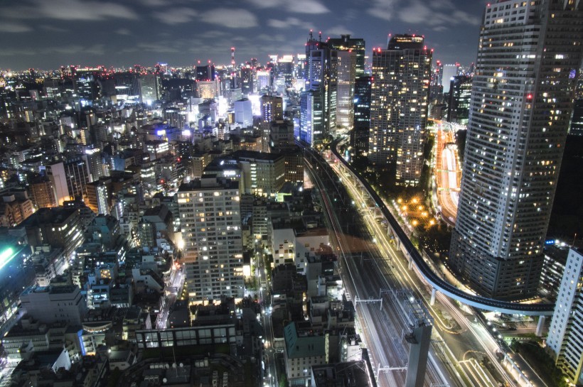 日本东京夜景图片