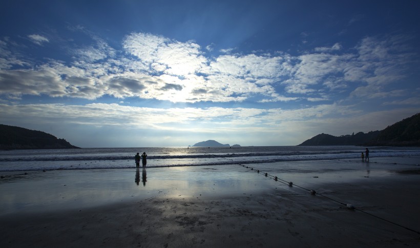 浙江宁波松兰山海滨风景图片