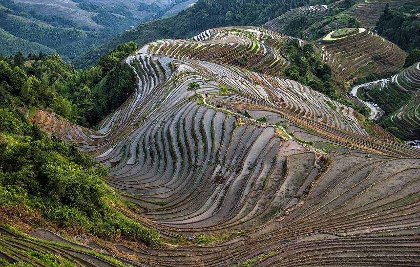 广西龙脊梯田风景图片