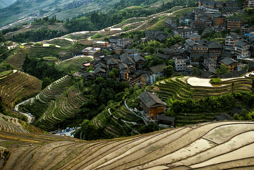 广西龙脊梯田风景图片