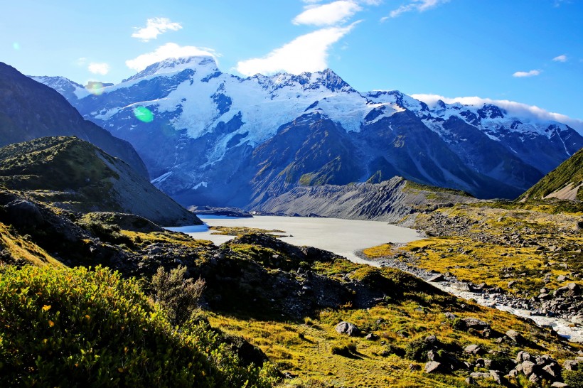 新西兰库克山风景图片