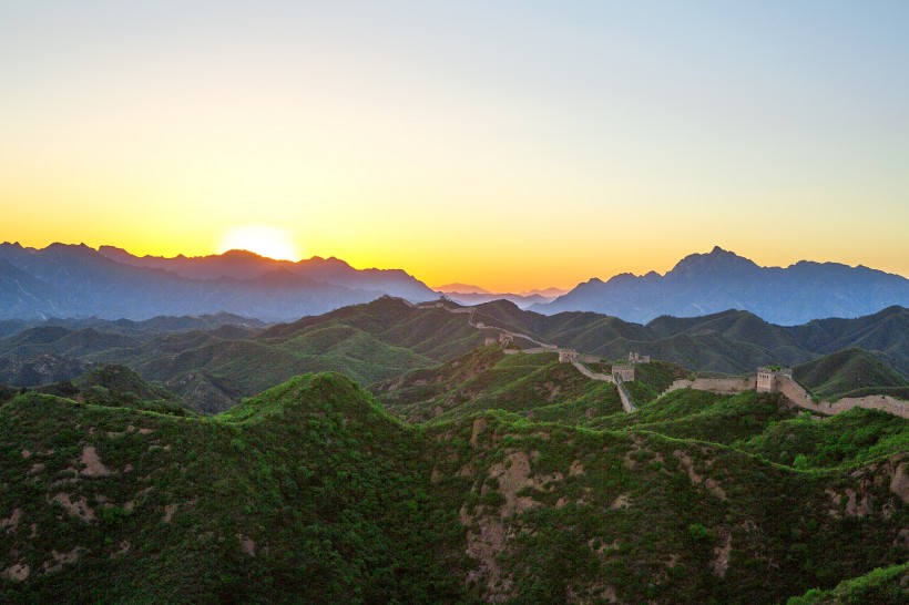 河北金山岭长城风景图片