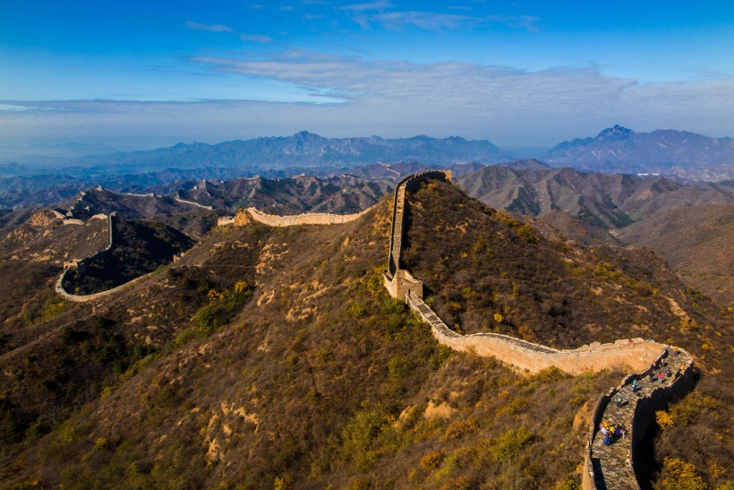 河北金山岭长城秋景图片