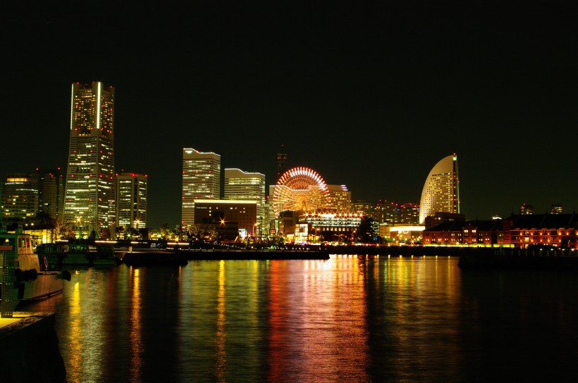 日本橫濱夜景高清圖片