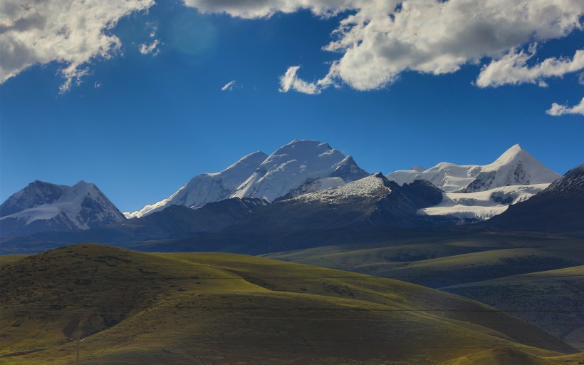 西藏念青唐古拉山脉风景图片