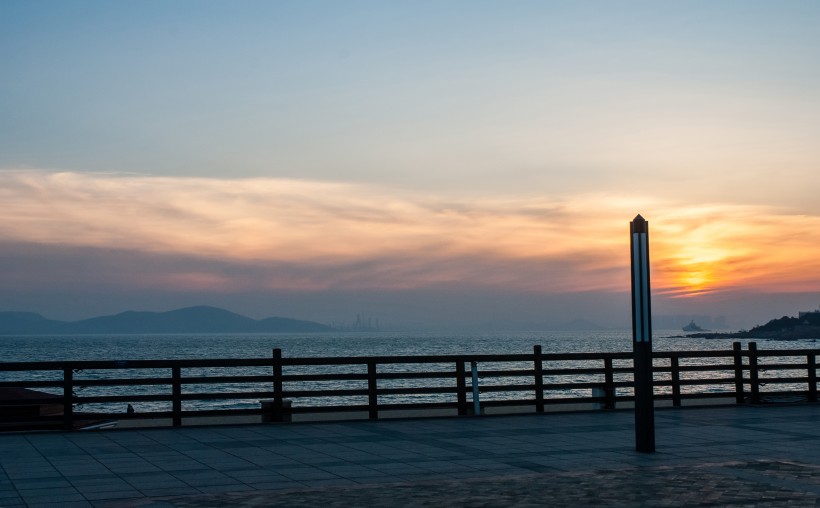 山東青島海濱冬日風(fēng)景圖片