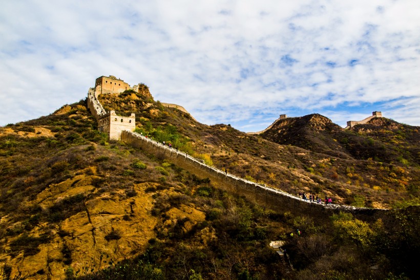 金山岭长城秋色风景图片