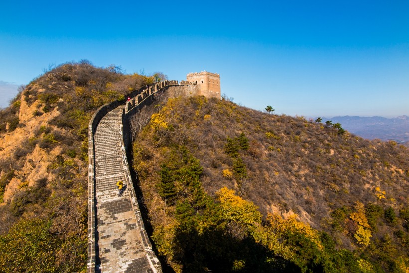 河北金山岭长城秋景图片