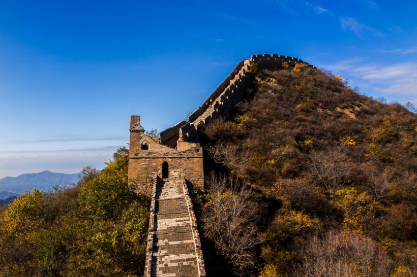 河北金山岭长城秋景图片