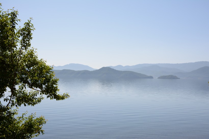 四川泸沽湖秀丽景色图片