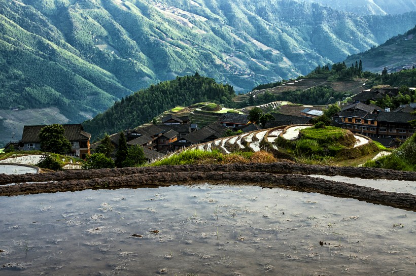 广西龙脊梯田风景图片