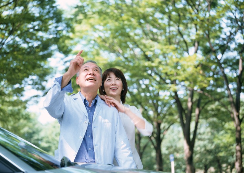 老年人駕車(chē)休閑圖片