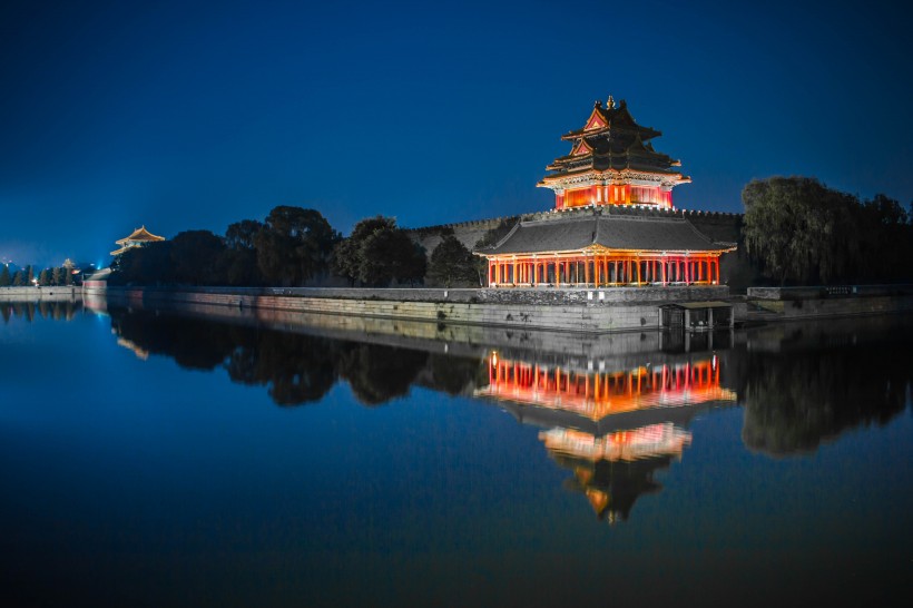 北京故宫角楼古典风景图片