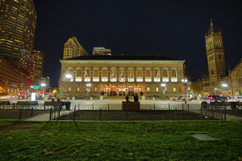 美国波士顿夜景图片