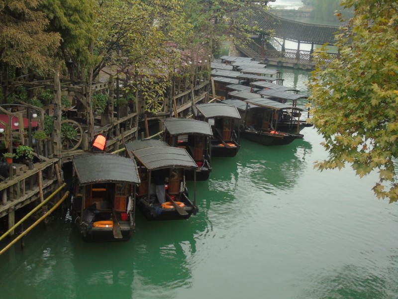 浙江桐乡乌镇烟雨风景图片