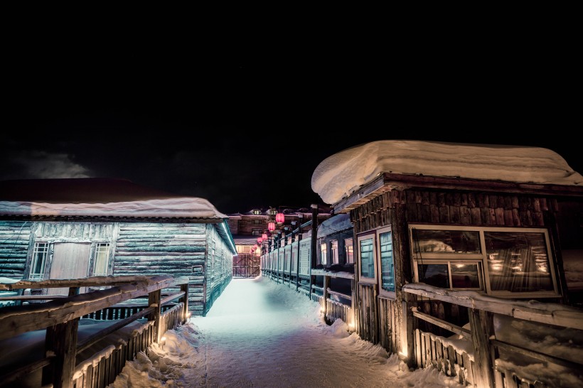 哈尔滨雪乡风景图片