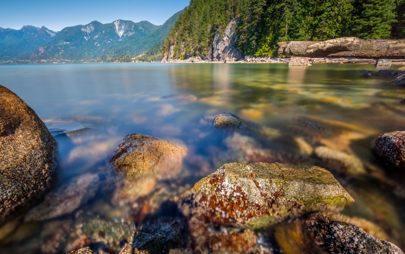 加拿大馬蹄灣海邊風(fēng)景圖片