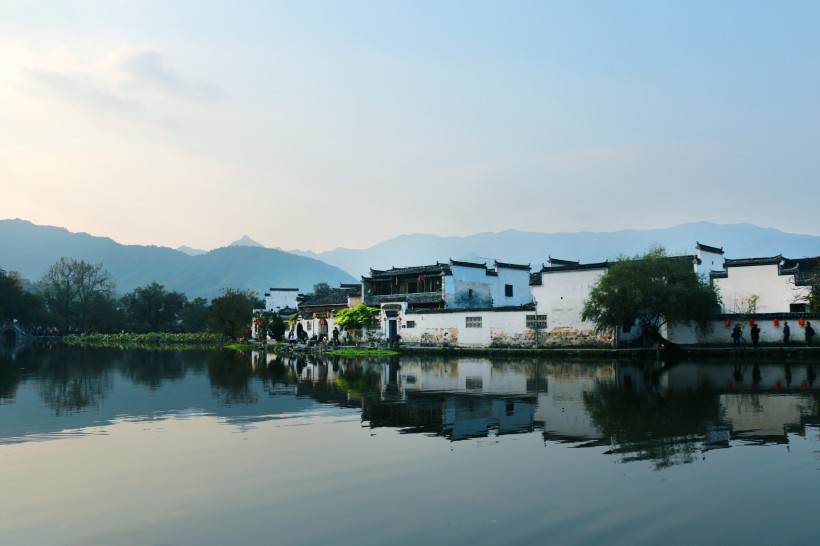 安徽宏村水乡风景图片