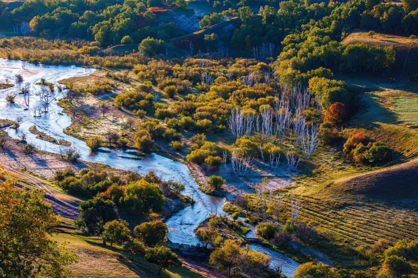 初秋坝上风景图片