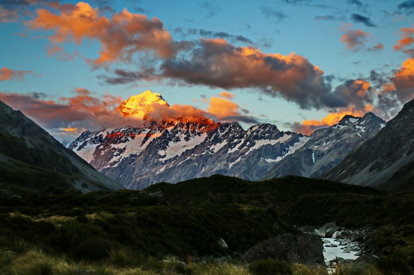 新西兰库克山风景图片