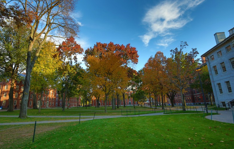 美国哈佛大学校园风景图片