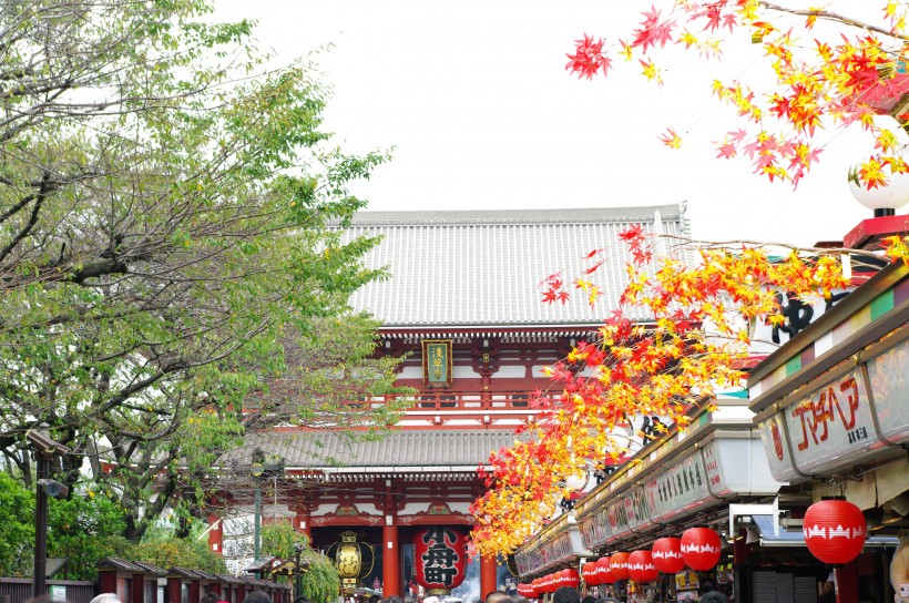 日本淺草寺的圖片