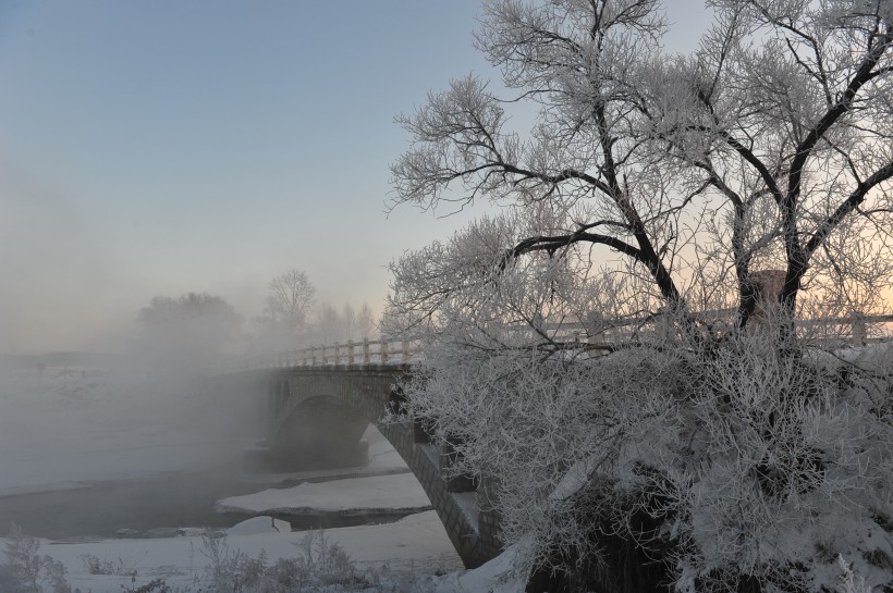 贵州遵义新华桥雪景图片