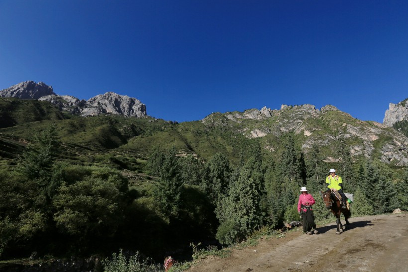 甘肃扎尕那山风景图片