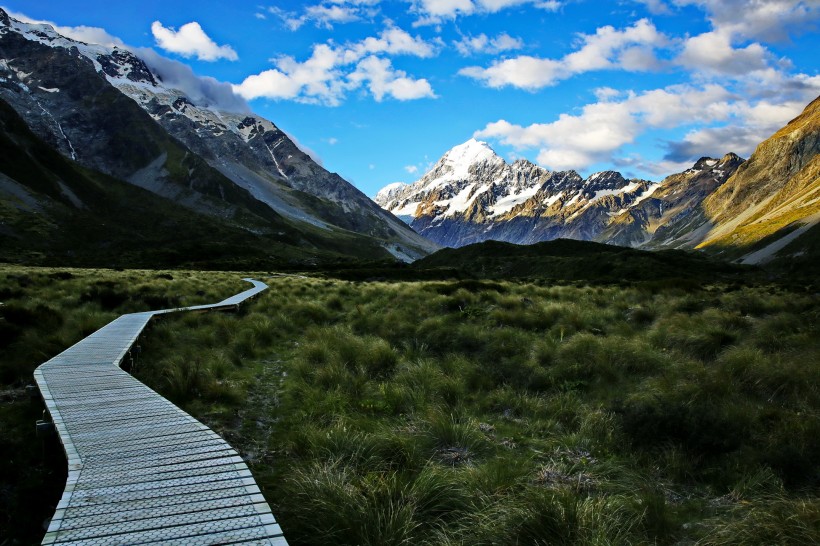 新西兰库克山风景图片