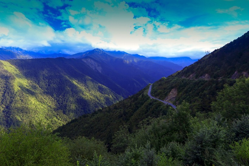 四川四姑娘山风景图片 