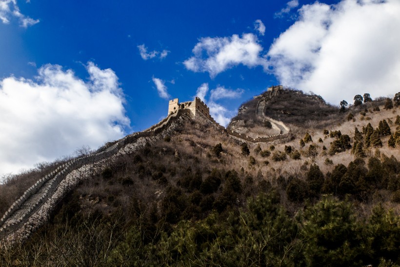 北京响水湖长城风景图片