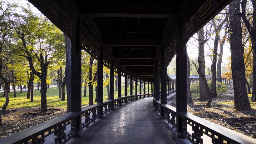 山西太原晋祠风景图片