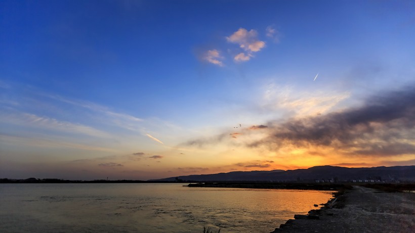 山西晋阳湖风景图片