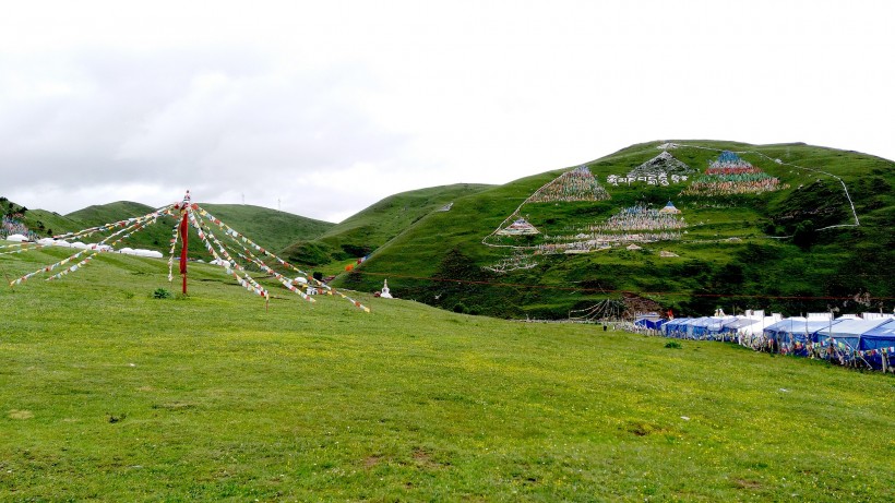 四川塔公草原风景图片