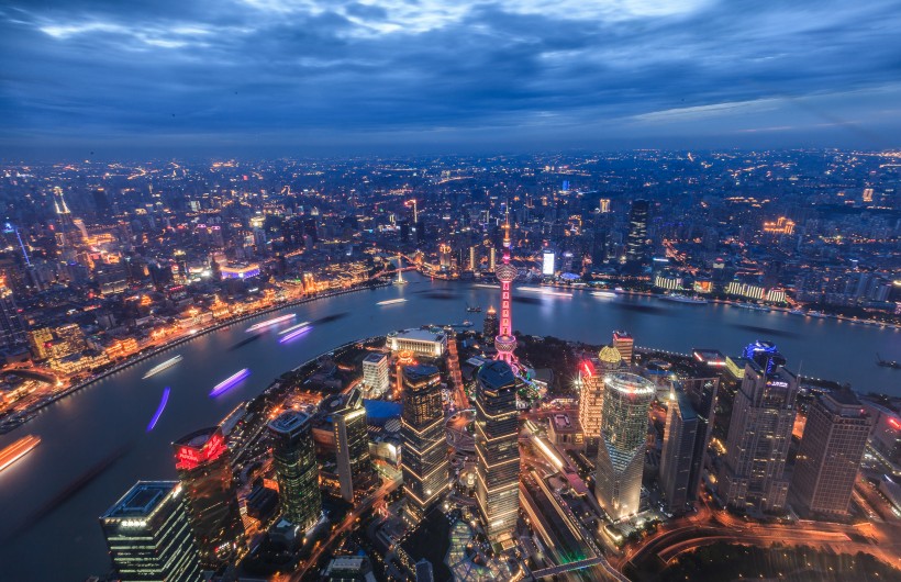 上海外灘夜景圖片