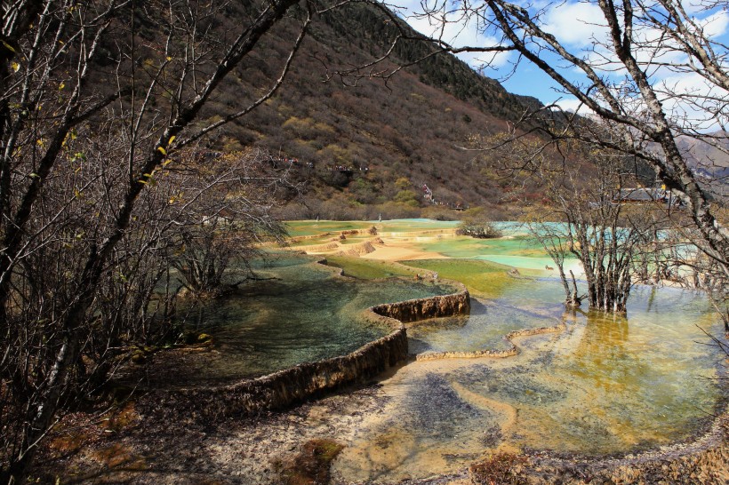 四川黄龙风景图片