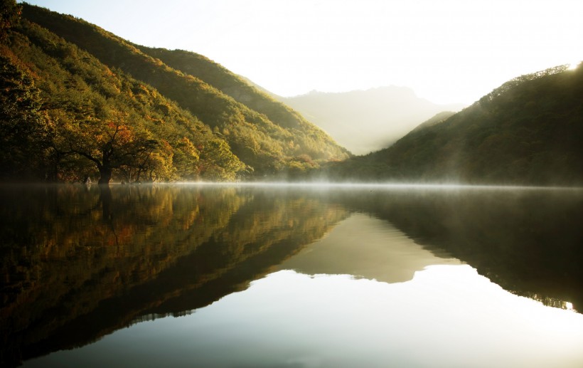 湖光山色图片