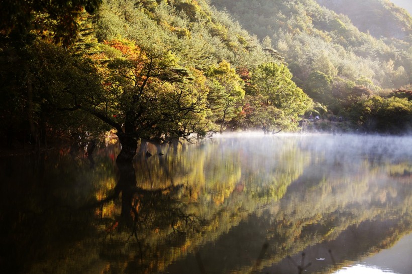 湖光山色图片