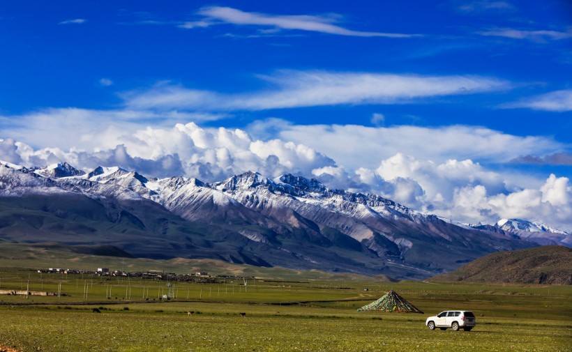 西藏念青唐古拉山脉风景图片