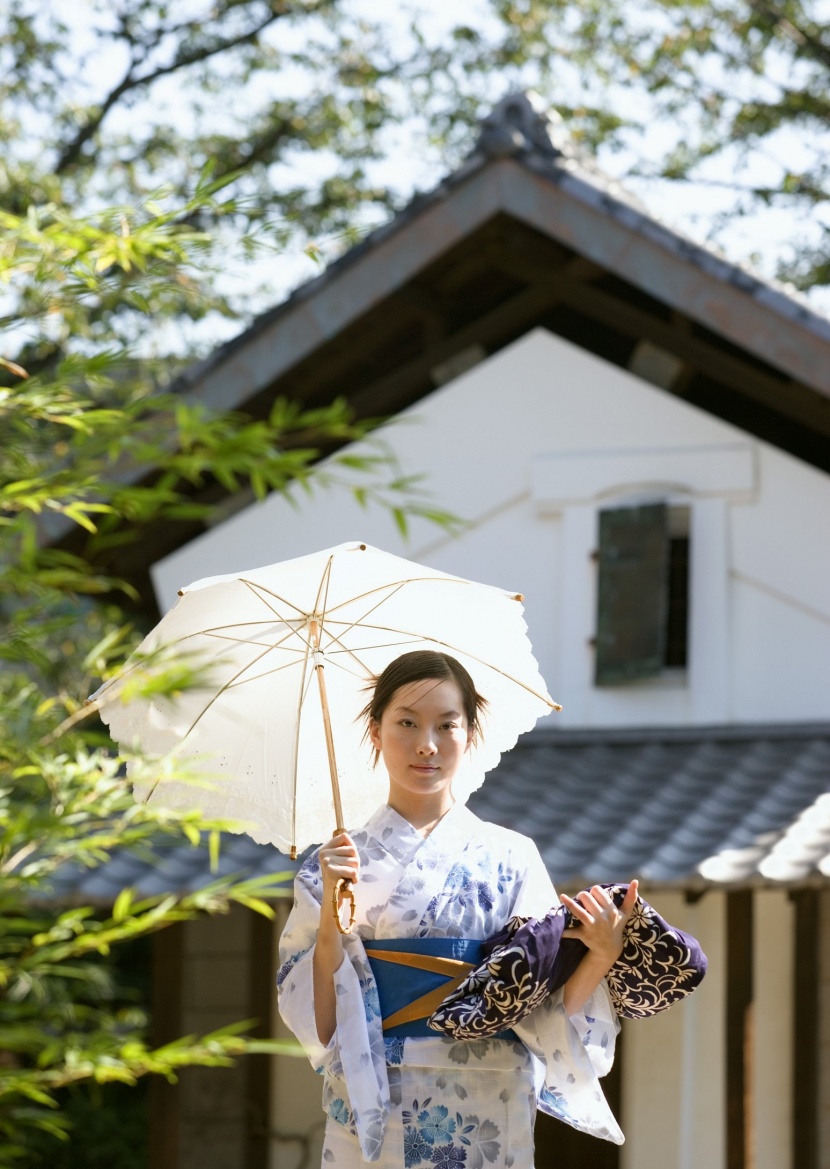 日本少女和服图片