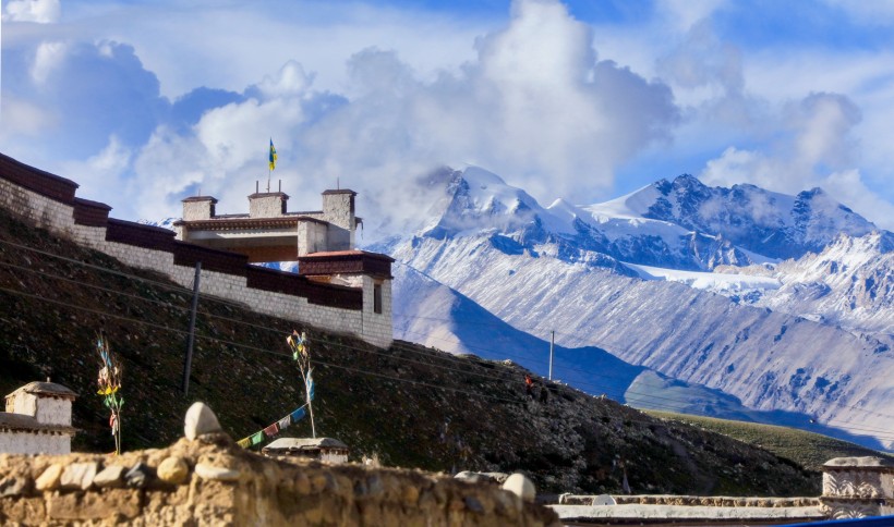 西藏念青唐古拉山脉风景图片