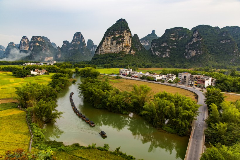 广西明仕田园风景图片