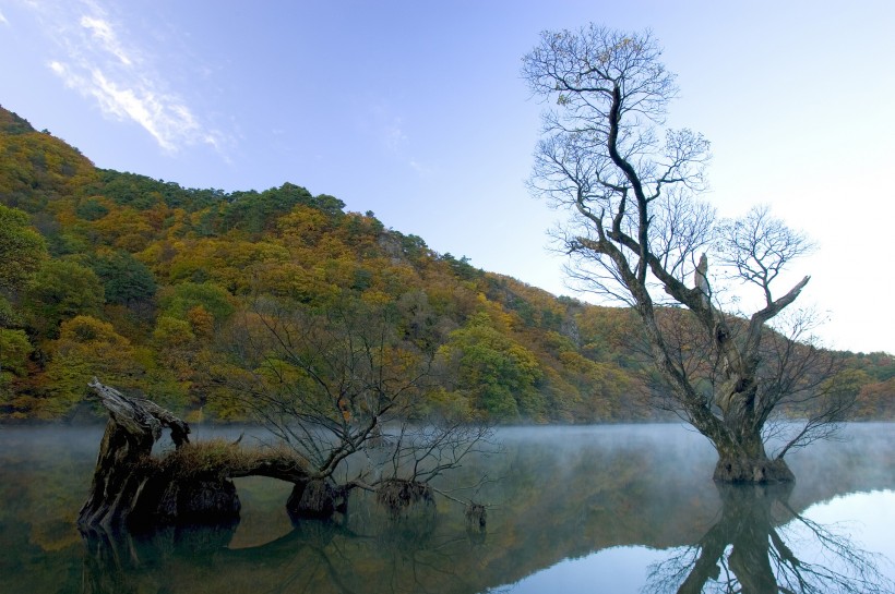 湖光山色图片