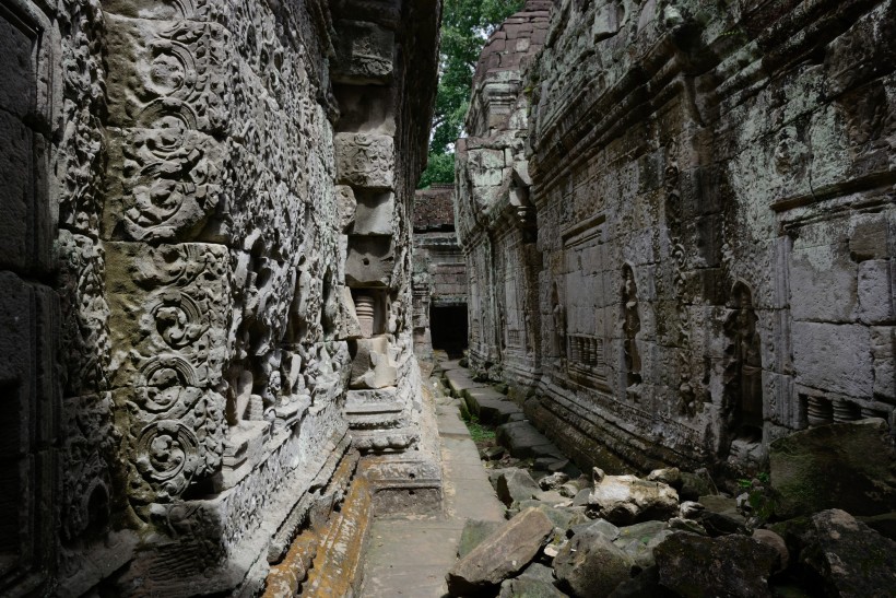 柬埔寨圣剑寺风景图片