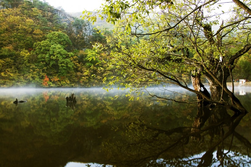 湖光山色图片