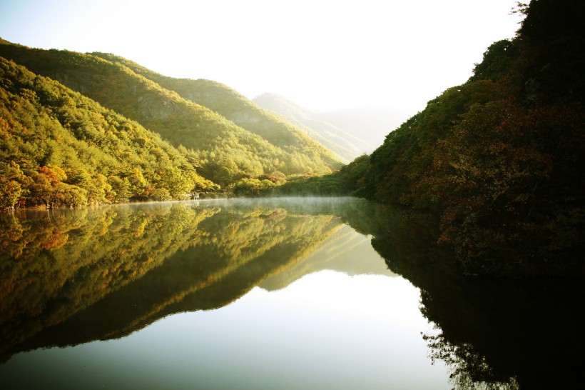 湖光山色图片